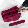 Grape Red Wine Pattern Print Automatic Foldable Umbrella-grizzshop