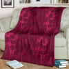 Grape Red Wine Pattern Print Blanket-grizzshop