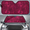 Grape Red Wine Pattern Print Car Sun Shade-grizzshop