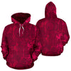 Grape Red Wine Pattern Print Men Women Pullover Hoodie-grizzshop