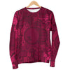 Grape Red Wine Pattern Print Women's Sweatshirt-grizzshop