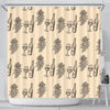 Grape Wine Pattern Print Bathroom Shower Curtain-grizzshop