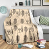 Grape Wine Pattern Print Blanket-grizzshop