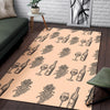 Grape Wine Pattern Print Floor Mat-grizzshop