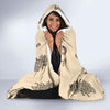 Grape Wine Pattern Print Hooded Blanket-grizzshop