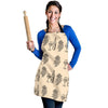 Grape Wine Pattern Print Women's Apron-grizzshop