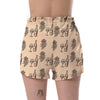 Grape Wine Pattern Print Women's Shorts-grizzshop