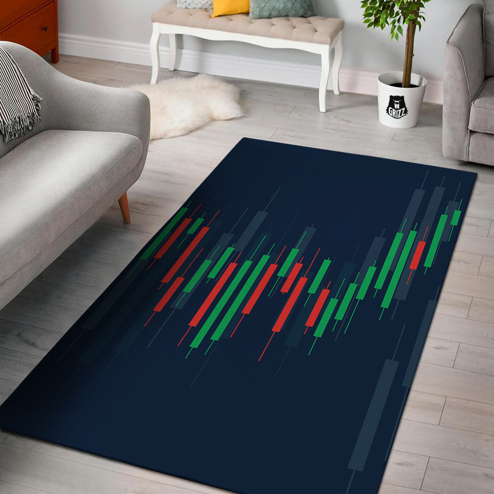 Graph Chart Candlestick Stock Print Floor Mat-grizzshop