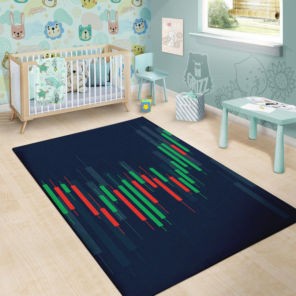 Graph Chart Candlestick Stock Print Floor Mat-grizzshop