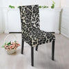 Gray Cheetah Leopard Pattern Print Chair Cover-grizzshop