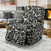 Gray Cheetah Leopard Pattern Print Recliner Cover-grizzshop