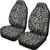 Gray Cheetah Leopard Pattern Print Universal Fit Car Seat Cover-grizzshop