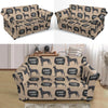 Great Dane Pattern Print Loveseat Cover-grizzshop