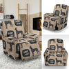 Great Dane Pattern Print Recliner Cover-grizzshop