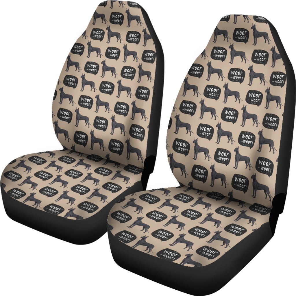 Great Dane Pattern Print Universal Fit Car Seat Cover-grizzshop