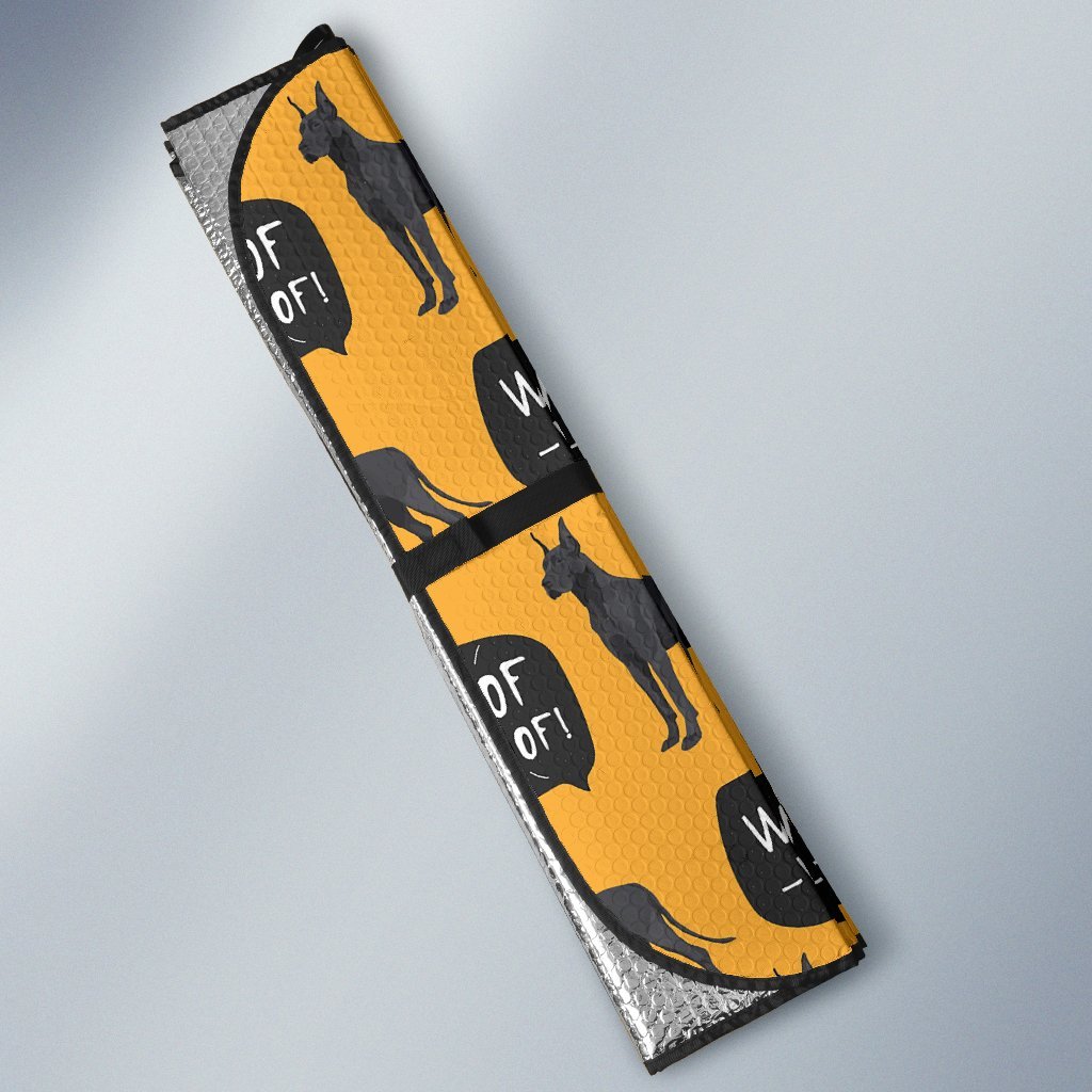 Great Dane Print Pattern Car Sun Shade-grizzshop
