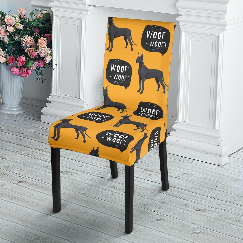 Great Dane Print Pattern Chair Cover-grizzshop