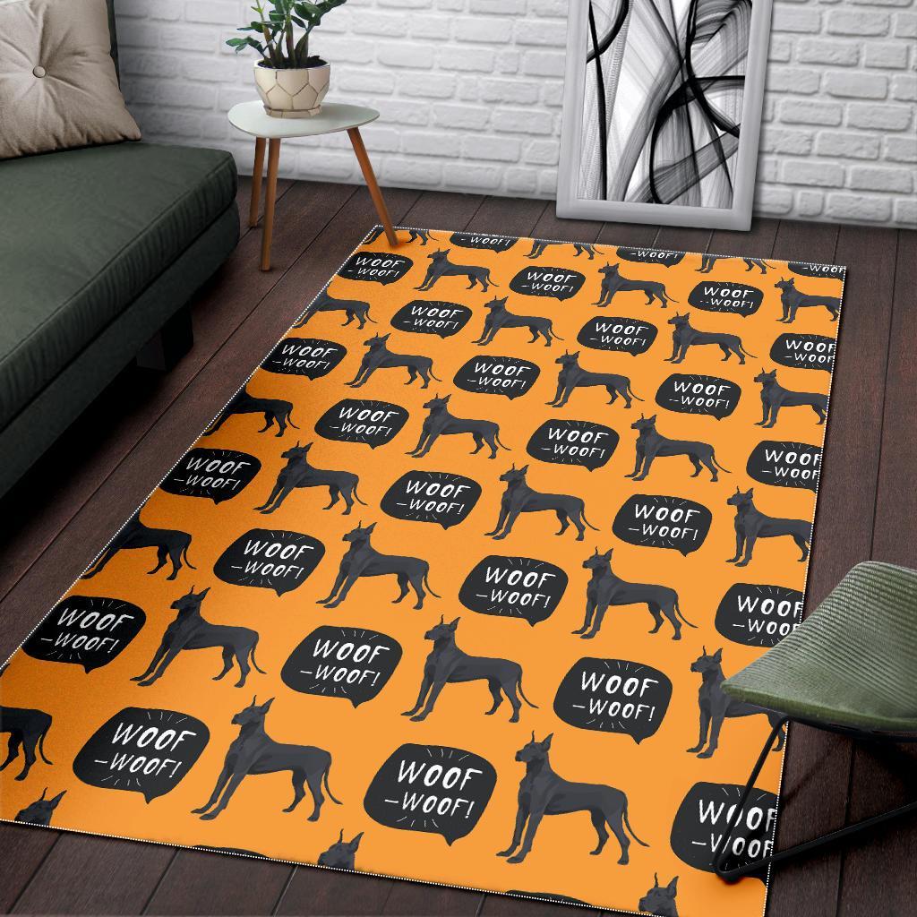 Great Dane Print Pattern Floor Mat-grizzshop