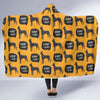 Great Dane Print Pattern Hooded Blanket-grizzshop