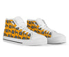 Great Dane Print Pattern Men Women's High Top Shoes-grizzshop