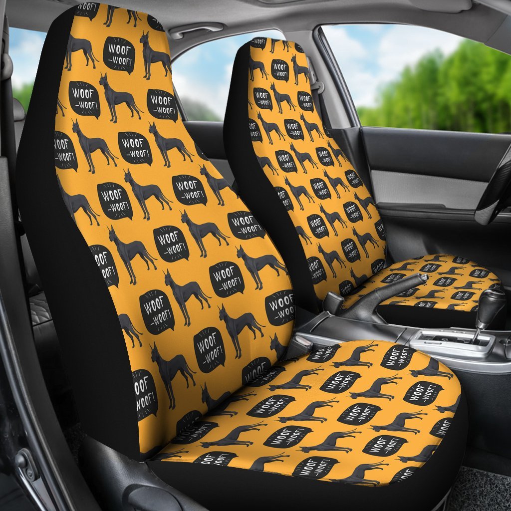 Great Dane Print Pattern Universal Fit Car Seat Cover-grizzshop