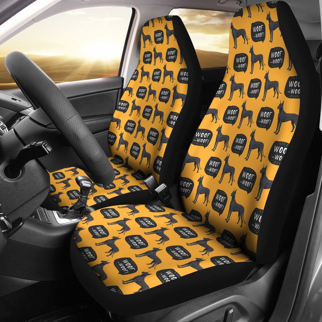 Great Dane Print Pattern Universal Fit Car Seat Cover-grizzshop