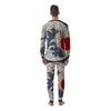 Great Kanagawa Wave Print Men's Pajamas-grizzshop