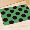 Green And Black Polka Dot Door Mat-grizzshop