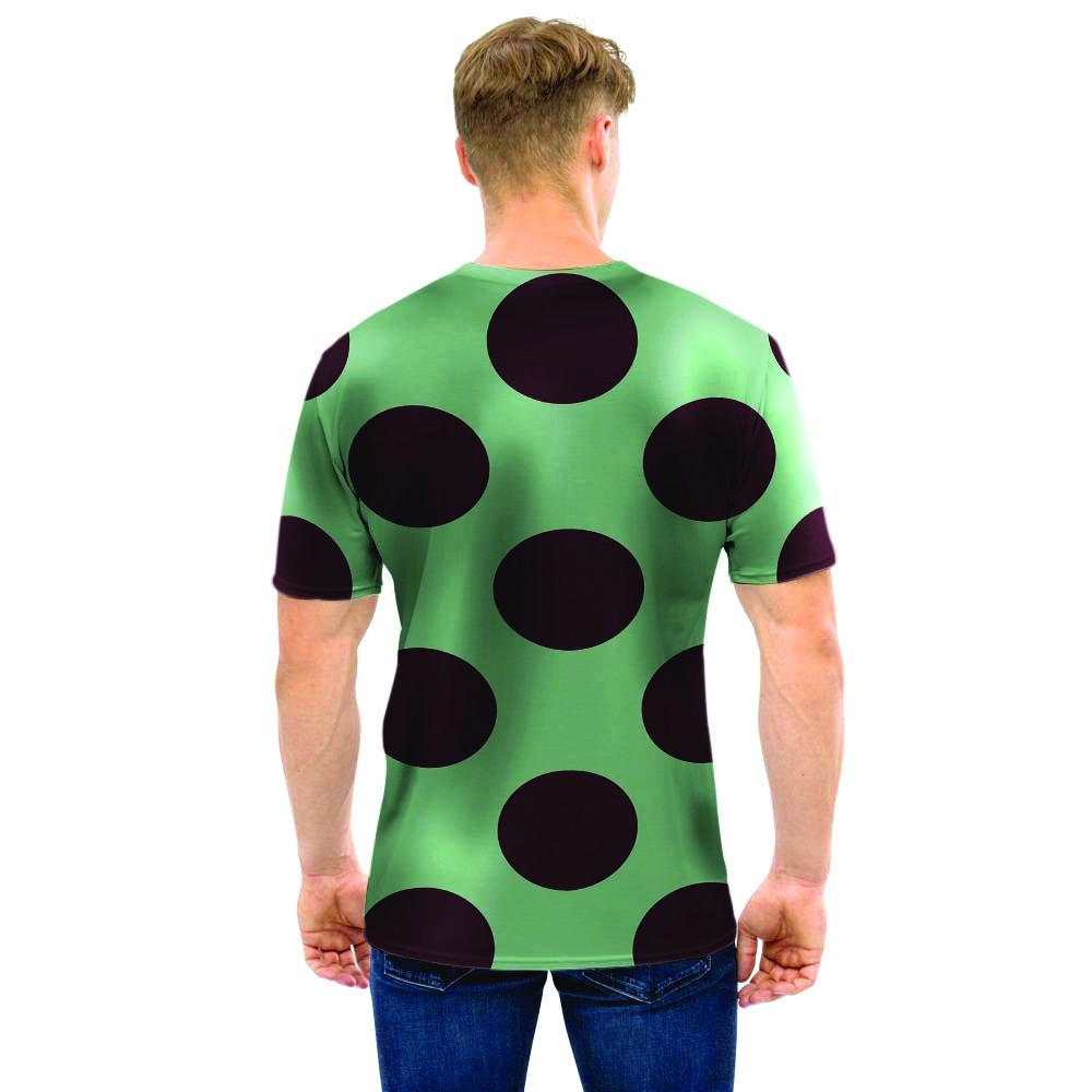 Green And Black Polka Dot Men T Shirt-grizzshop