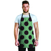 Green And Black Polka Dot Men's Apron-grizzshop