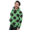 Green And Black Polka Dot Men's Hoodie-grizzshop