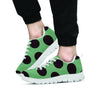 Green And Black Polka Dot Men's Sneakers-grizzshop