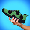 Green And Black Polka Dot Men's Sneakers-grizzshop