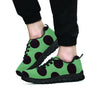 Green And Black Polka Dot Men's Sneakers-grizzshop