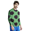 Green And Black Polka Dot Men's Sweatshirt-grizzshop