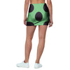 Green And Black Polka Dot Mini Skirt-grizzshop