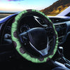 Green And Black Polka Dot Steering Wheel Cover-grizzshop