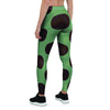 Green And Black Polka Dot Women's Leggings-grizzshop