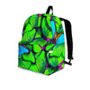 Green And Blue Butterfly Print Backpack-grizzshop