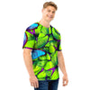 Green And Blue Butterfly Print Men T Shirt-grizzshop