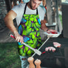 Green And Blue Butterfly Print Men's Apron-grizzshop