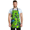 Green And Blue Butterfly Print Men's Apron-grizzshop