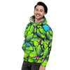 Green And Blue Butterfly Print Men's Hoodie-grizzshop