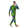 Green And Blue Butterfly Print Men's Pajamas-grizzshop