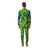 Green And Blue Butterfly Print Men's Pajamas-grizzshop