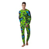 Green And Blue Butterfly Print Men's Pajamas-grizzshop