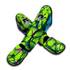 Green And Blue Butterfly Print Muay Thai Shin Guard-grizzshop