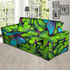 Green And Blue Butterfly Print Sofa Cover-grizzshop