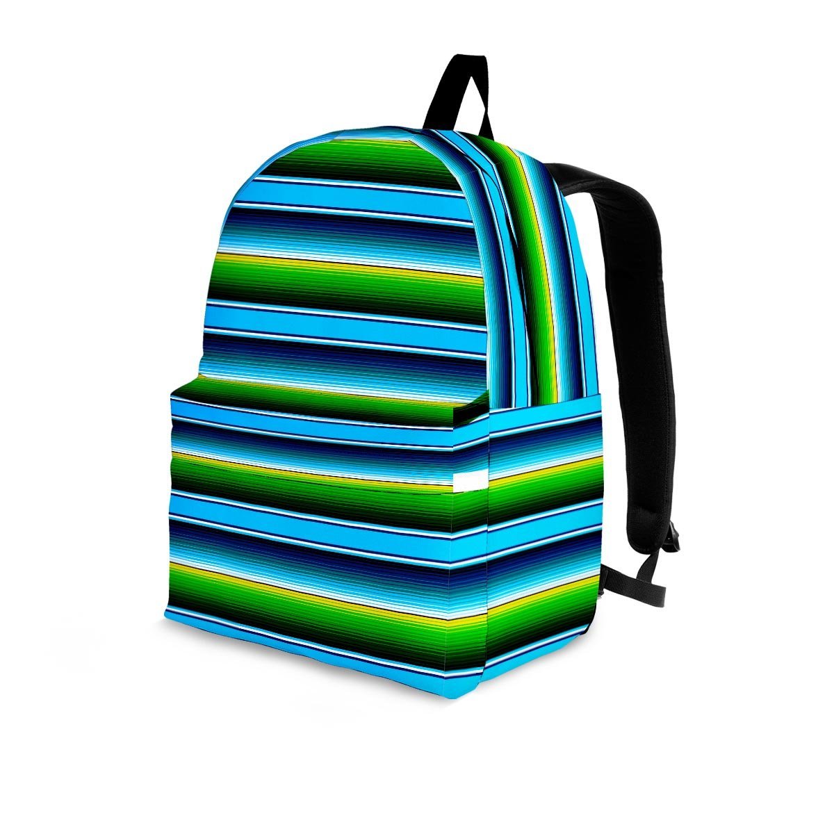 Green And Blue Mexican Baja Backpack-grizzshop