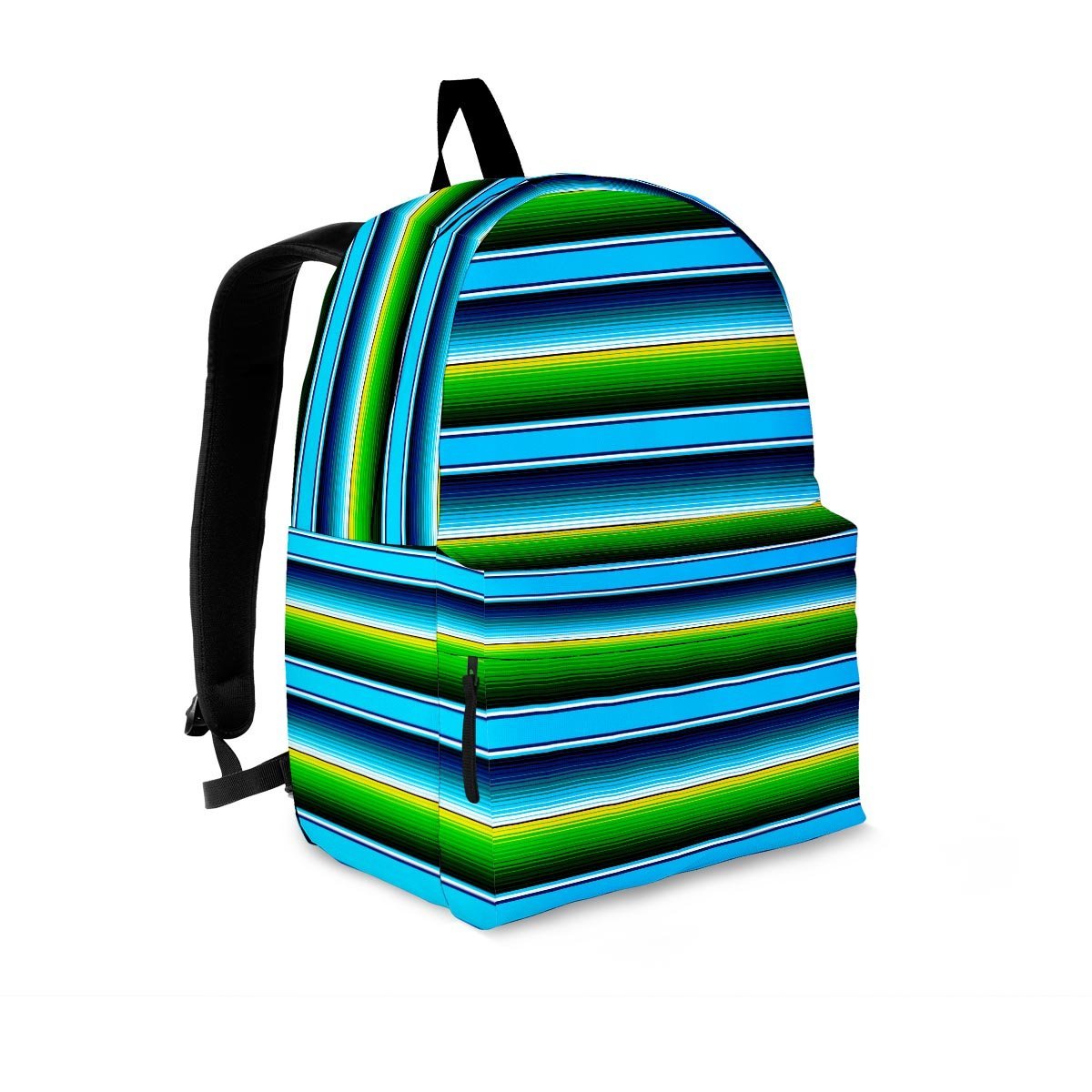 Green And Blue Mexican Baja Backpack-grizzshop